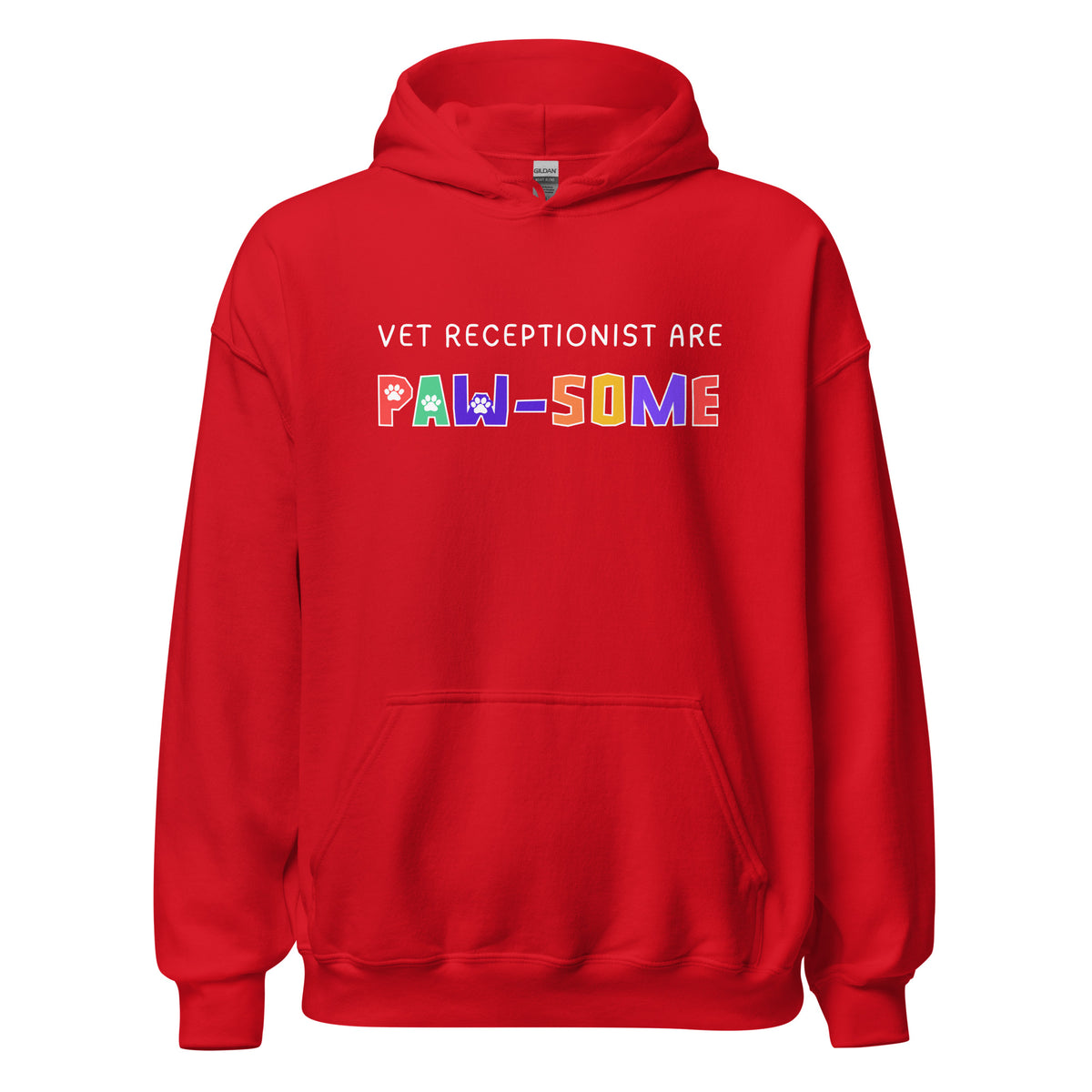Vet receptionist are paw-some Unisex Hoodie-I love Veterinary
