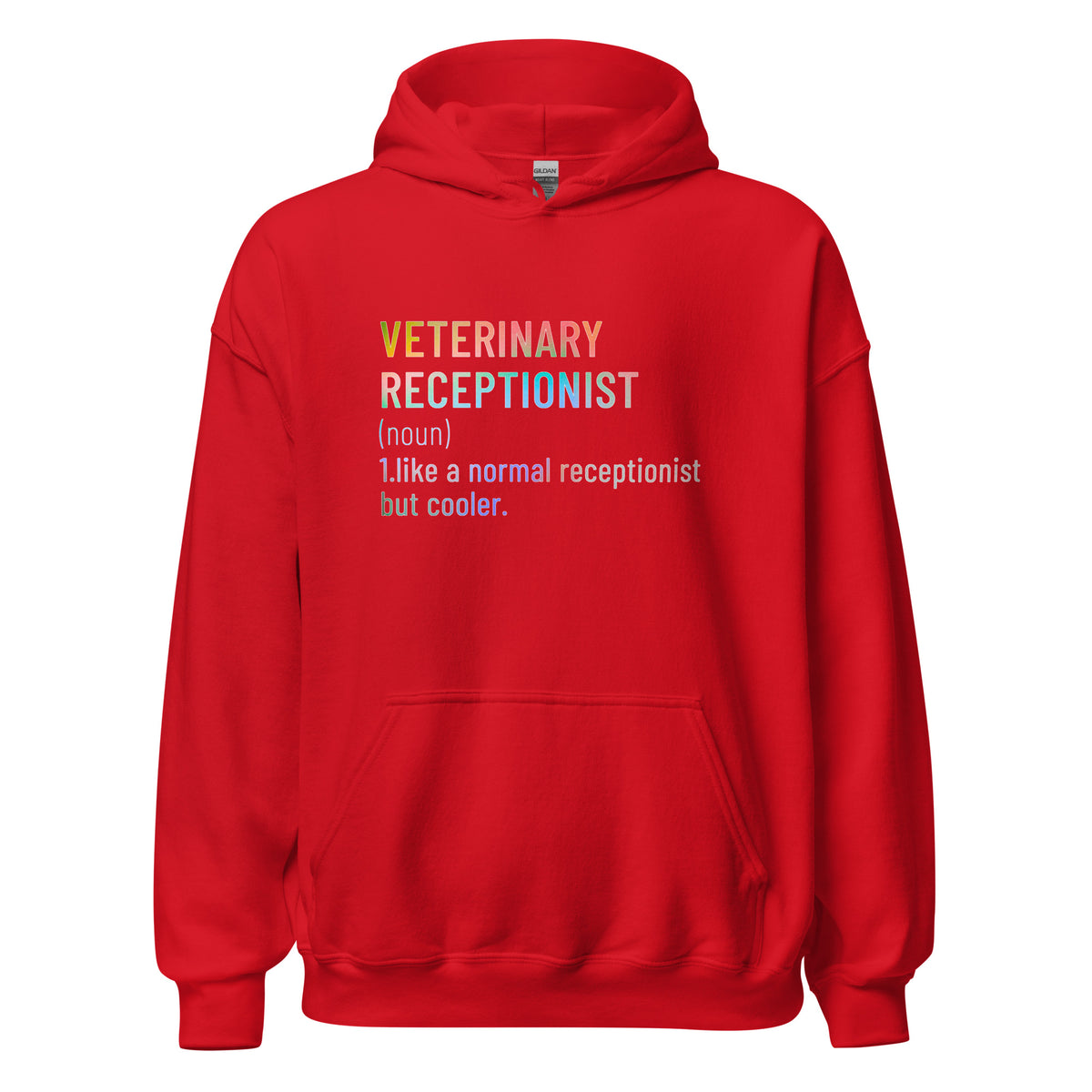 Veterinary receptionist definition Unisex Hoodie-I love Veterinary