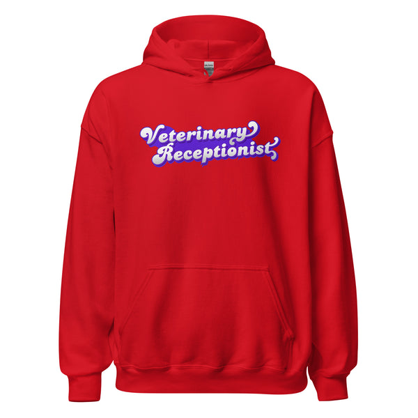 Veterinary Receptionist Unisex Hoodie-I love Veterinary