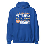 Veterinary receptionist work of heart Unisex Hoodie-I love Veterinary
