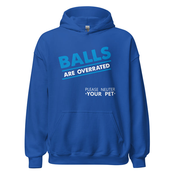 Veterinary - Balls are Overrated Unisex Hoodie-I love Veterinary