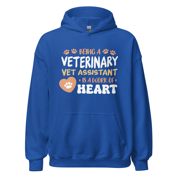 Vet Assistant work of heart - Unisex Hoodie-I love Veterinary