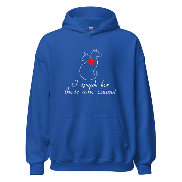 I speak for those who cannot Unisex Hoodie-I love Veterinary
