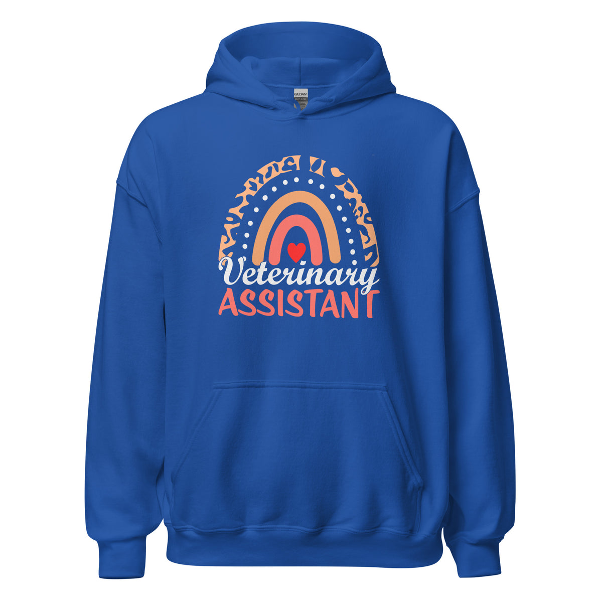 Veterinary Assistant Heart Unisex Hoodie-I love Veterinary