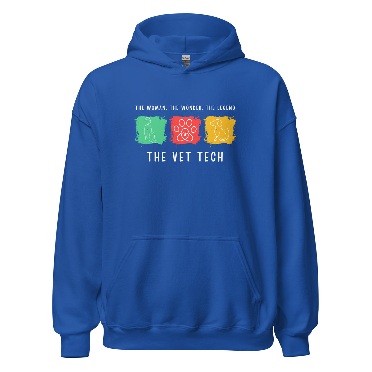 The woman, the wonder, the legend - the Vet Tech Unisex Hoodie-I love Veterinary