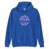 Vet Receptionist circle paws pattern Unisex Hoodie-I love Veterinary