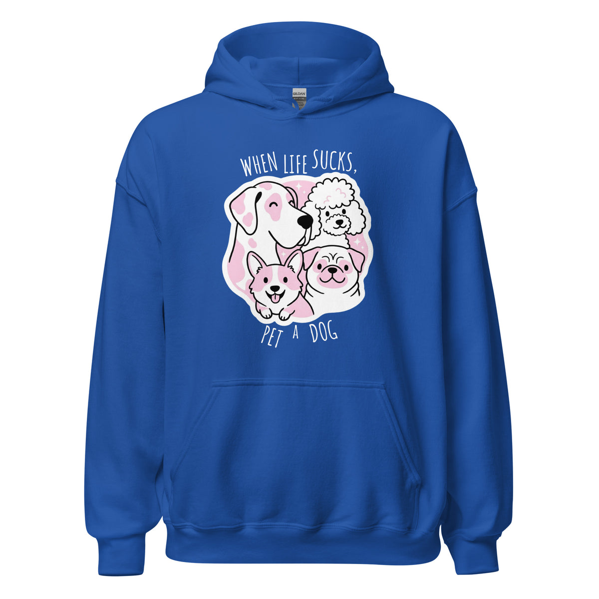 When life sucks pet a dog Unisex Hoodie-I love Veterinary
