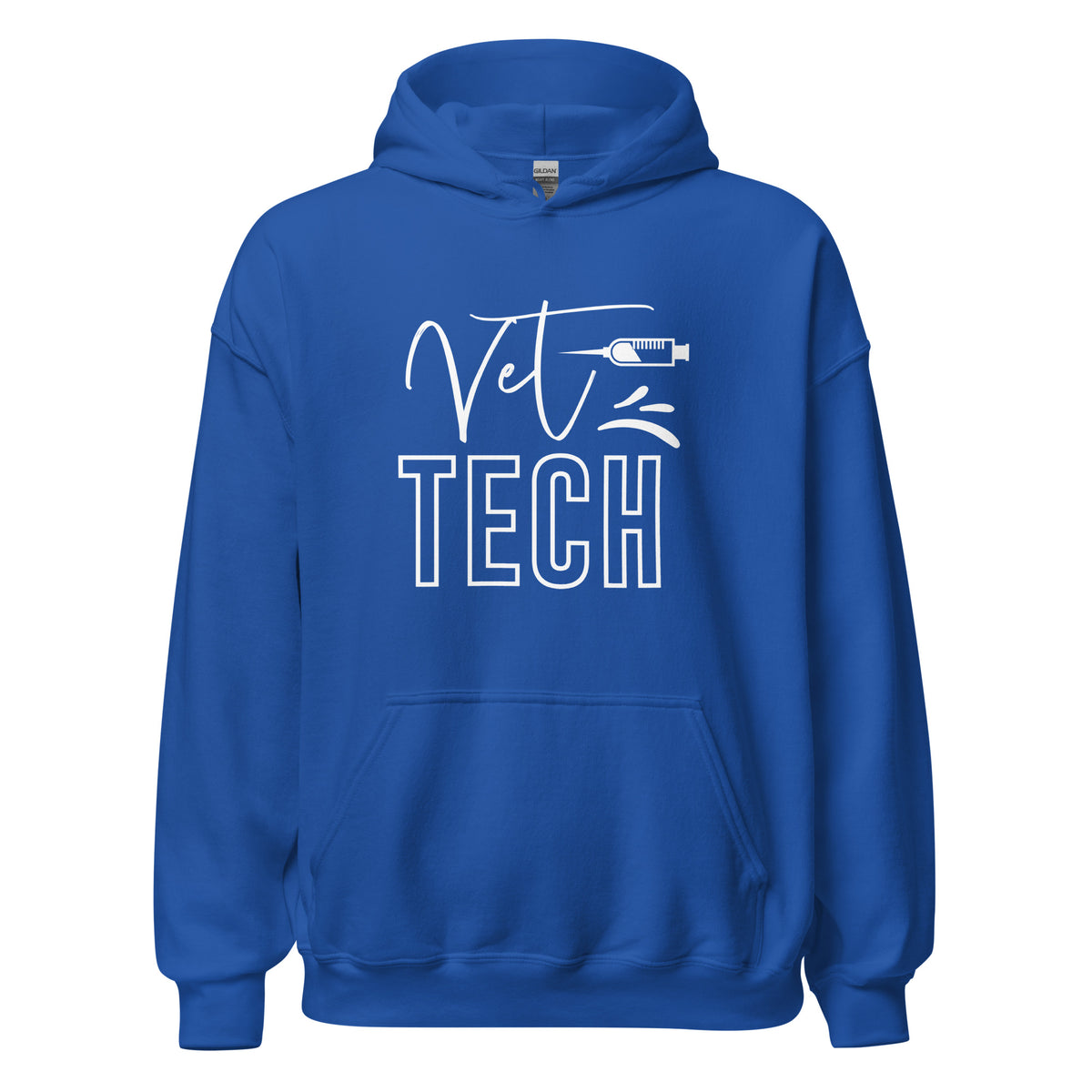 Vet Tech Needle Unisex Hoodie-I love Veterinary