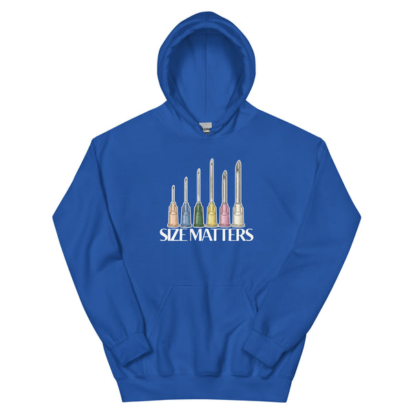 Size matters Unisex Hoodie-I love Veterinary