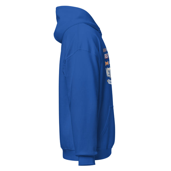 Exhausted veterinary receptionist Unisex Hoodie-I love Veterinary