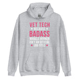 Vet Tech because BADASS MIRACLE WORKER isn't an official job title Unisex Hoodie-I love Veterinary