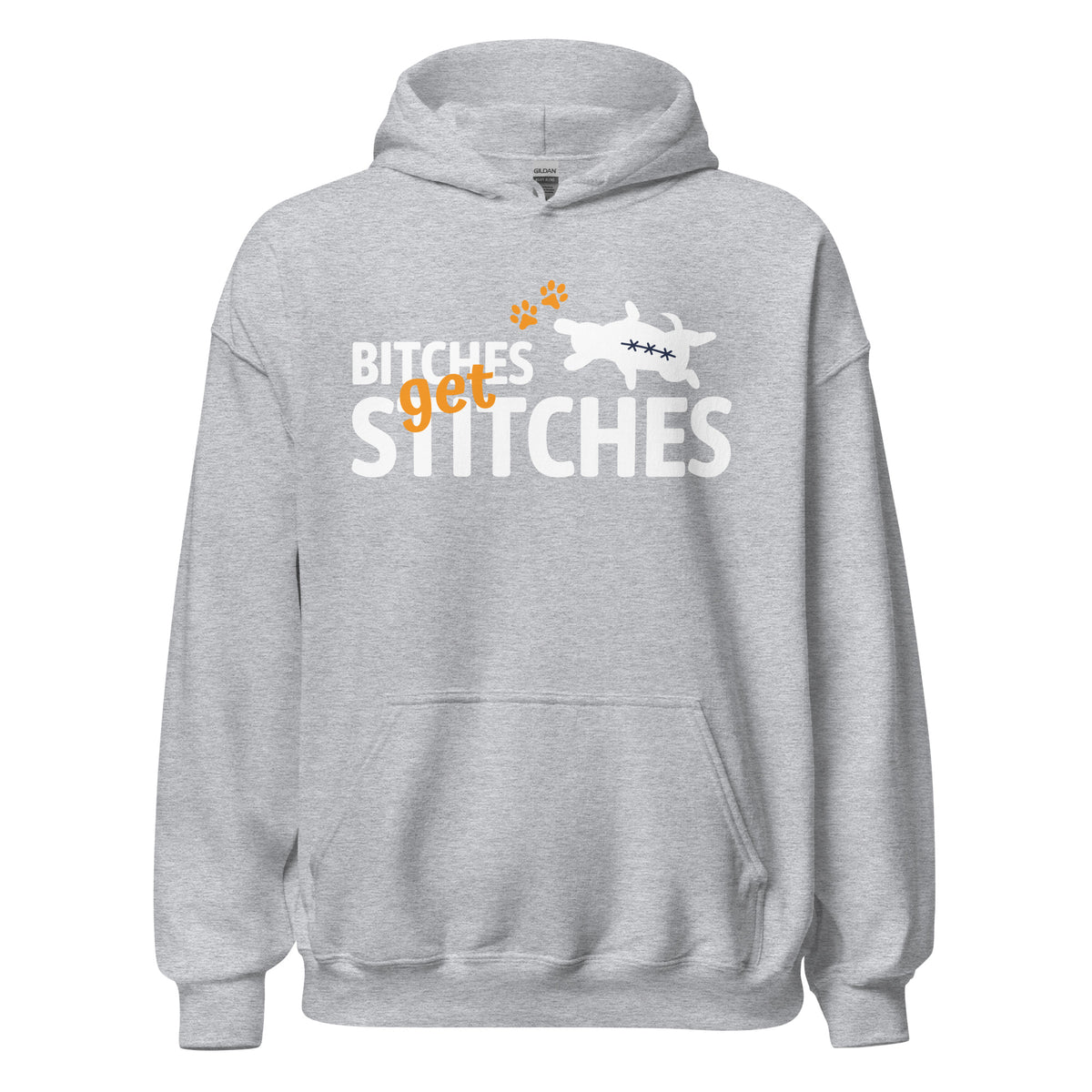 Bitches get stitches Unisex Hoodie-Unisex Hoodie | Gildan 18500-I love Veterinary