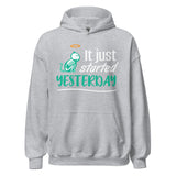 It just started yesterday Unisex Hoodie-Unisex Hoodie | Gildan 18500-I love Veterinary