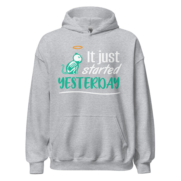 It just started yesterday Unisex Hoodie-Unisex Hoodie | Gildan 18500-I love Veterinary