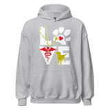 Love Dog Unisex Hoodie-Unisex Hoodie | Gildan 18500-I love Veterinary