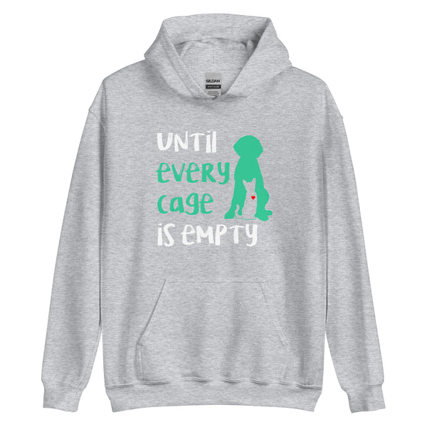 Until every cage is empty Unisex Hoodie-I love Veterinary