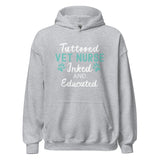Vet Nurse Inked and Educated Unisex Hoodie-I love Veterinary