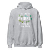 The road to my heart is paved with paw prints Unisex Hoodie-Unisex Hoodie | Gildan 18500-I love Veterinary