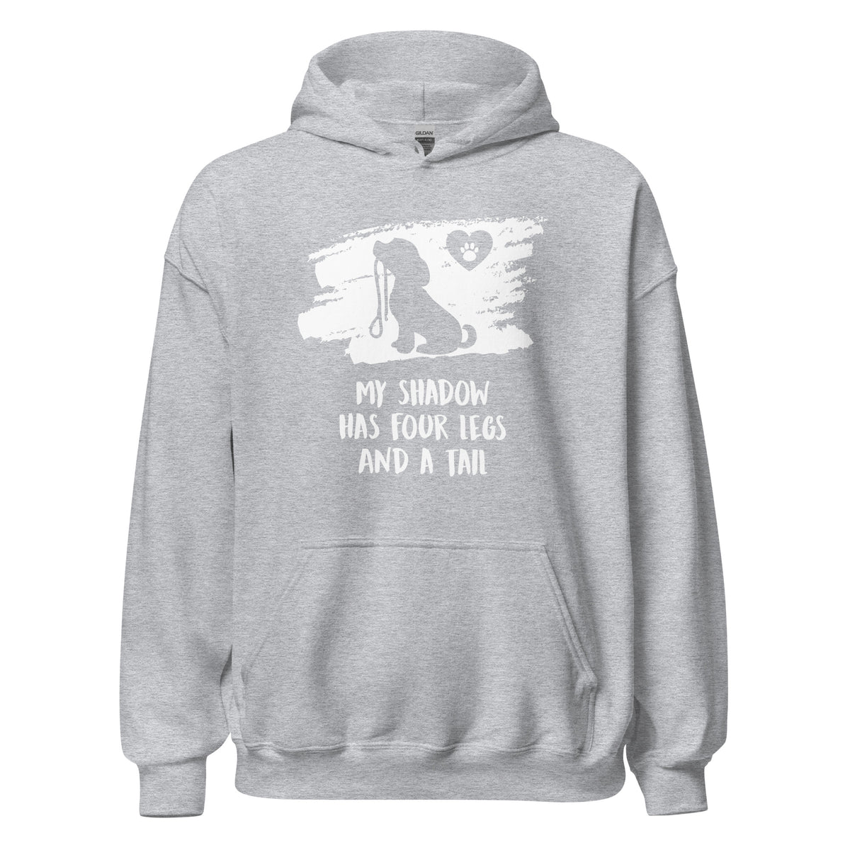 My shadow has four legs and a tail Unisex Hoodie-I love Veterinary
