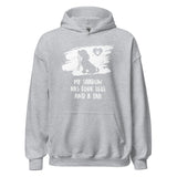 My shadow has four legs and a tail Unisex Hoodie-I love Veterinary
