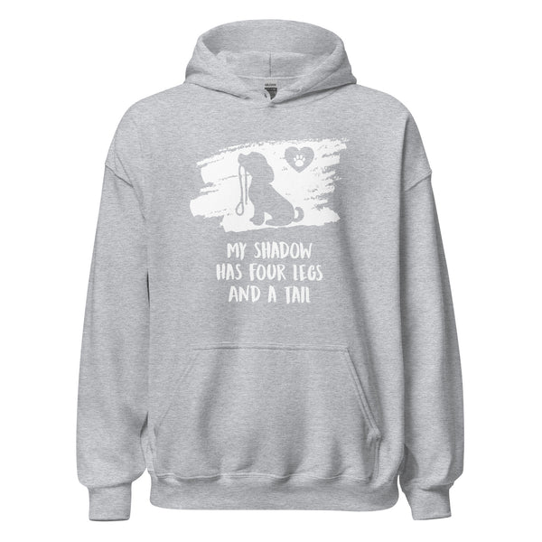 My shadow has four legs and a tail Unisex Hoodie-I love Veterinary