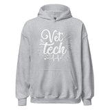 Vet Tech Stethoscope Pulse Unisex Hoodie-I love Veterinary