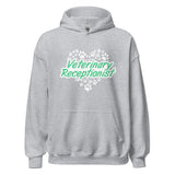 Veterinary Receptionist Heart Paws Unisex Hoodie-I love Veterinary