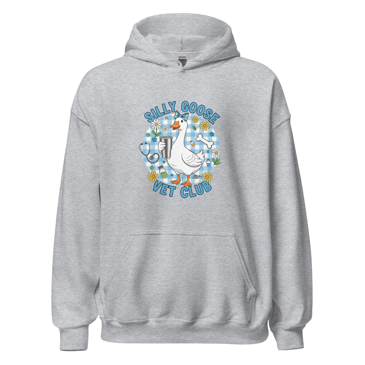 Silly Goose Vet Club Unisex Hoodie-I love Veterinary