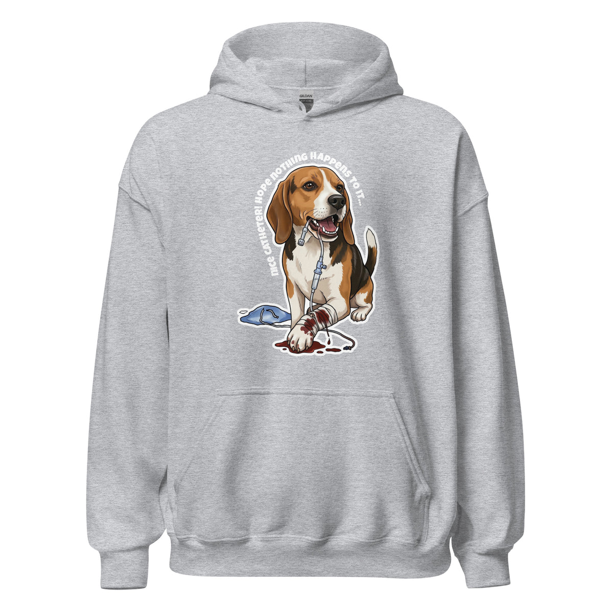 Nice catheter! Unisex Hoodie-I love Veterinary