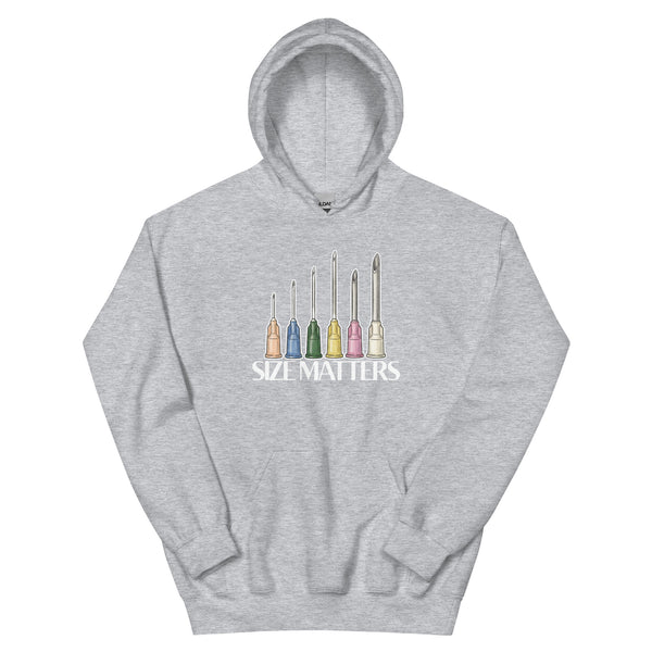 Size matters Unisex Hoodie-I love Veterinary
