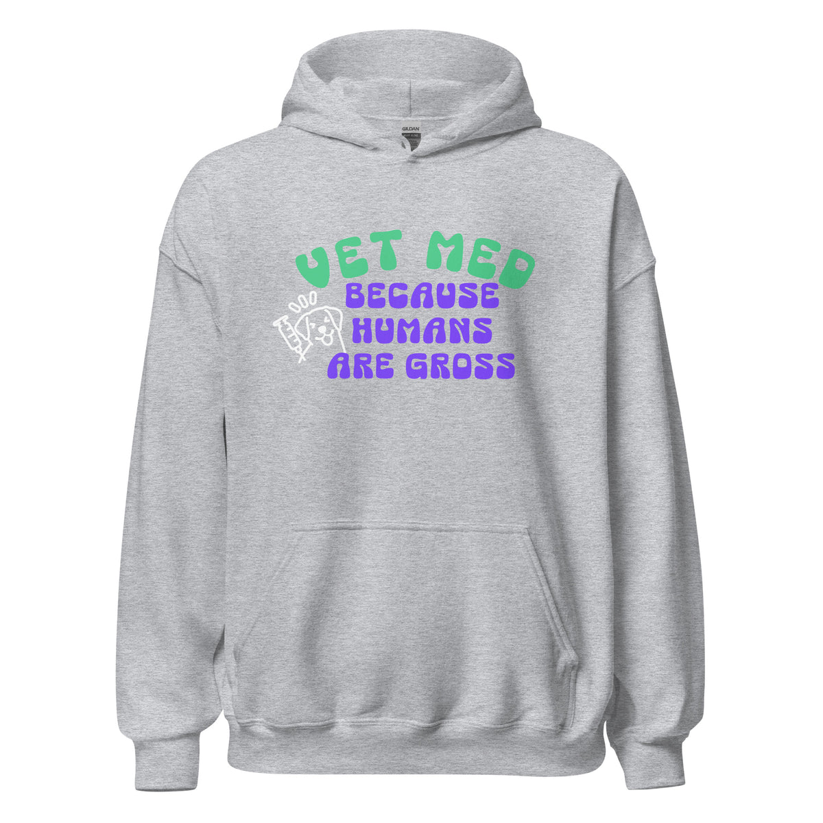 Vet Med because humans are gross Unisex Hoodie-I love Veterinary