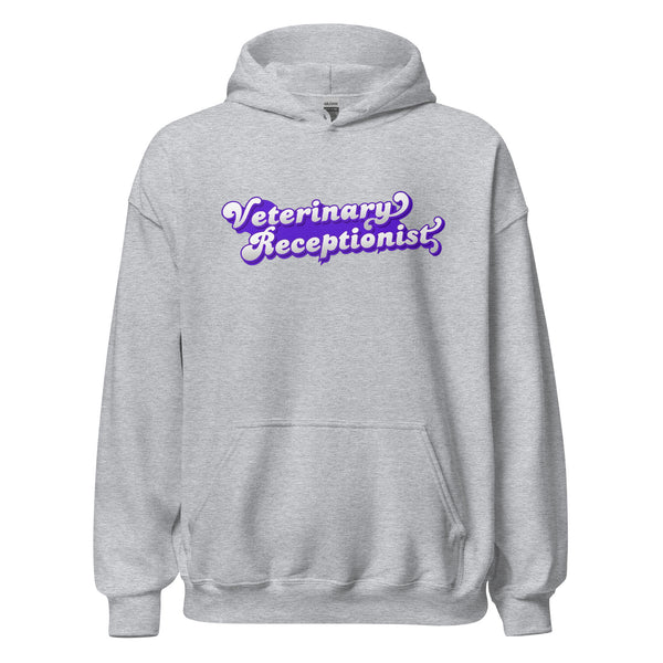 Veterinary Receptionist Unisex Hoodie-I love Veterinary