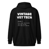 Vintage Vet Tech Unisex Zip Hoodie-Unisex Zip Hoodie | Gildan 18600-I love Veterinary