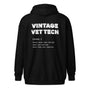 Vintage Vet Tech Unisex Zip Hoodie-I love Veterinary
