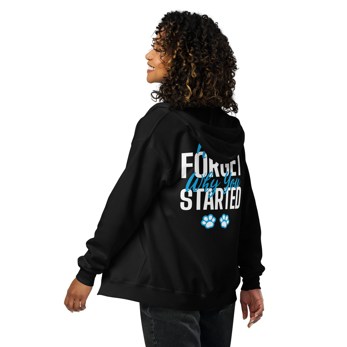 Never forget why you started Unisex heavy blend zip hoodie-Unisex Zip Hoodie | Gildan 18600-I love Veterinary