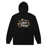 I like to collect things Unisex heavy blend zip hoodie-Unisex Zip Hoodie | Gildan 18600-I love Veterinary