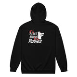 My spirit animal has rabies Unisex heavy blend zip hoodie-Unisex Zip Hoodie | Gildan 18600-I love Veterinary