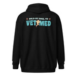 Sold my soul to VET MED Zip Hoodie-I love Veterinary