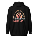 Veterinary Assistant Heart Unisex Zip Hoodie-I love Veterinary