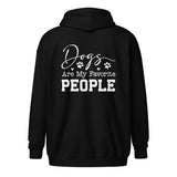 Dogs Are My Favorite People Unisex Zip Hoodie-I love Veterinary