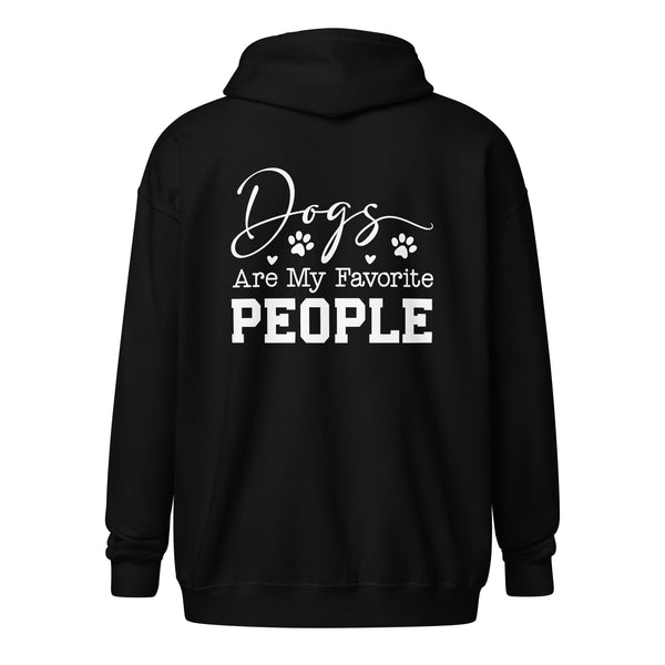 Dogs Are My Favorite People Unisex Zip Hoodie-I love Veterinary