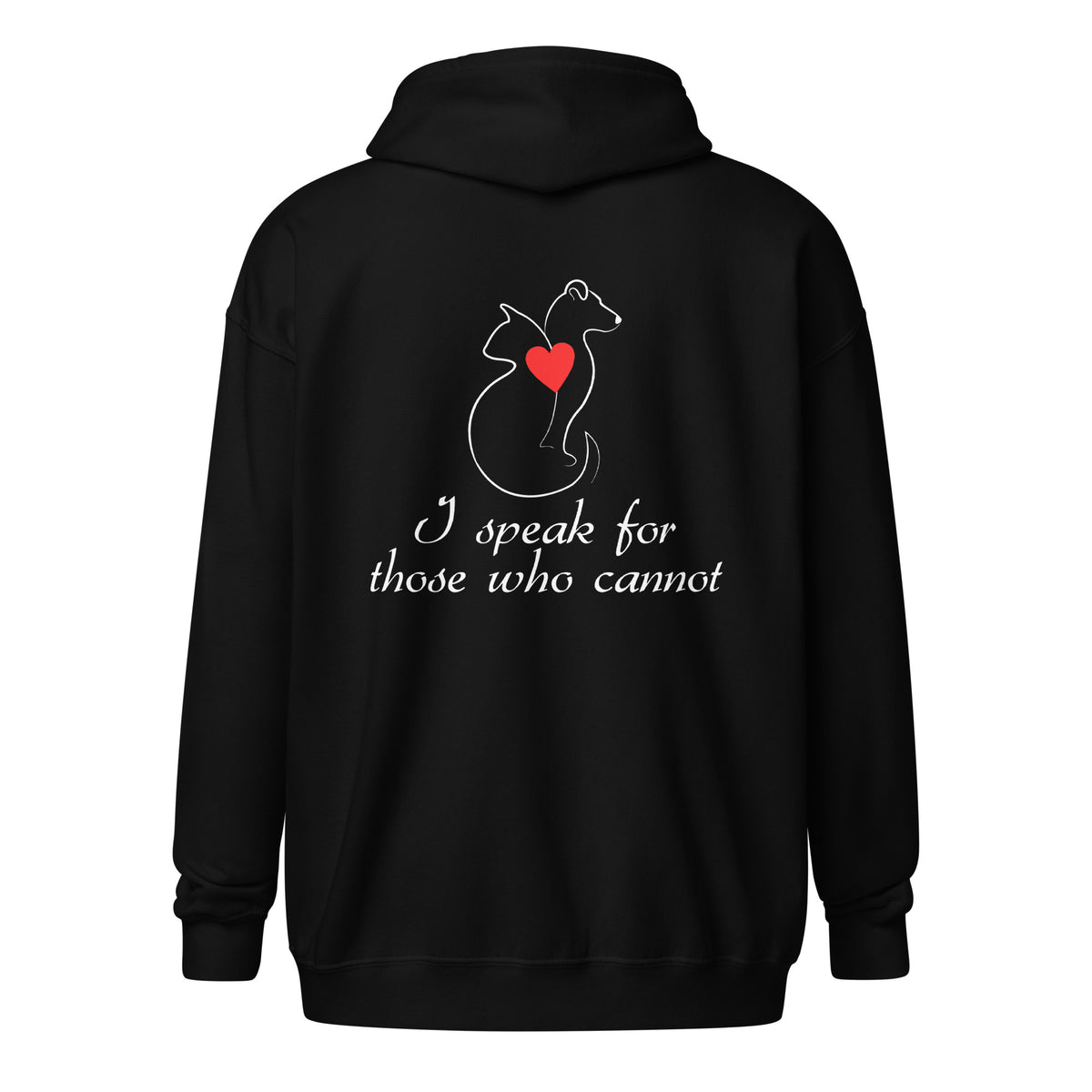 I speak for those who cannot Unisex zip hoodie-I love Veterinary