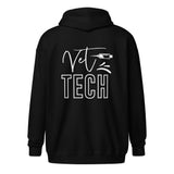 Vet Tech Needle Unisex Zip Hoodie-I love Veterinary