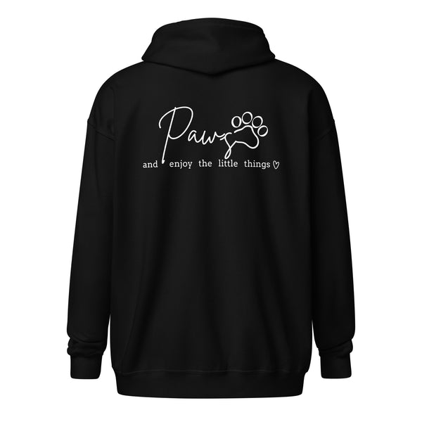 Paws and enjoy the little things Unisex Zip Hoodie-I love Veterinary