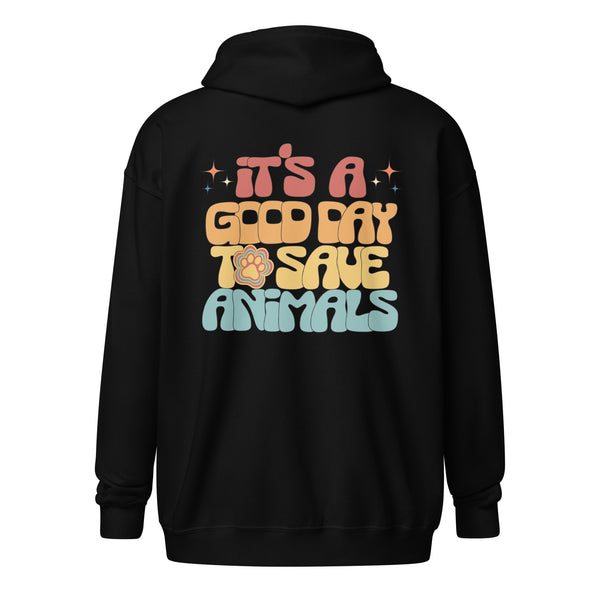 It's a good day to save animals Unisex Zip Hoodie-I love Veterinary