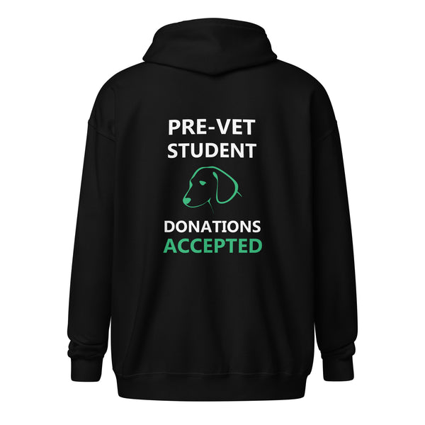Pre - Vet Student Unisex Zip Hoodie