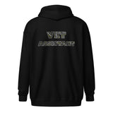 Vet Assistant Typography Unisex Zip Hoodie