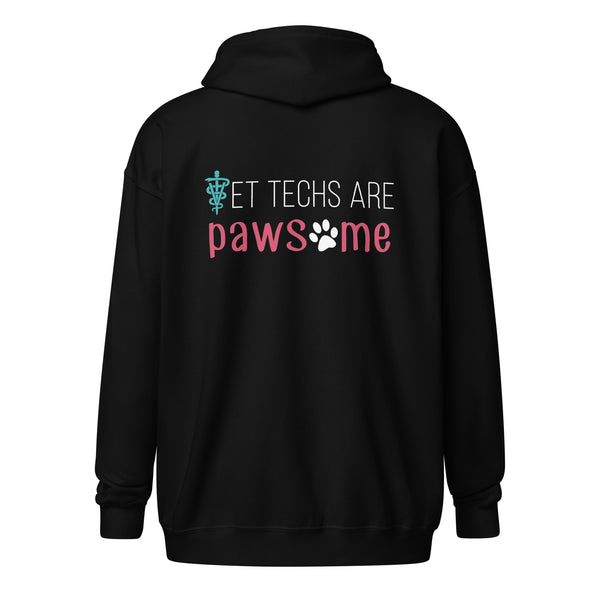 Vet Techs are pawsome Zip Hoodie