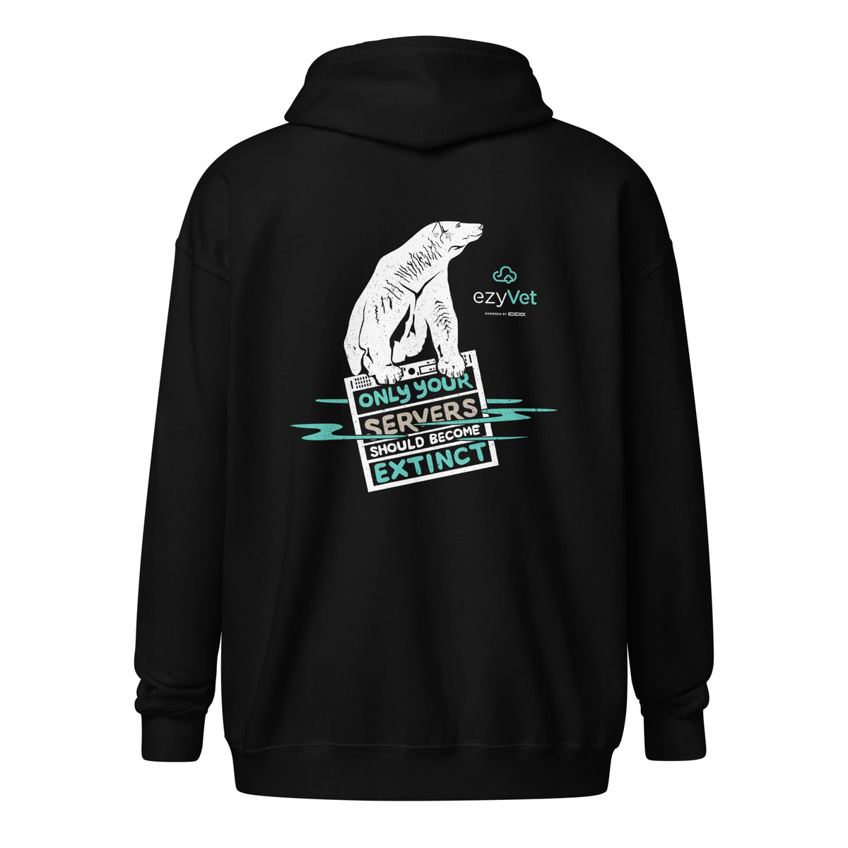 ezyVet Polar Bear Unisex Zip Hoodie