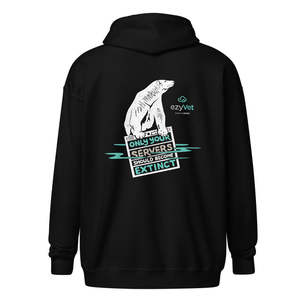 ezyVet Polar Bear Unisex Zip Hoodie